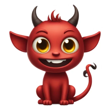 Cute devil sticker