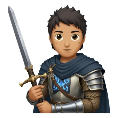 Man holding big DARK souls sword sticker