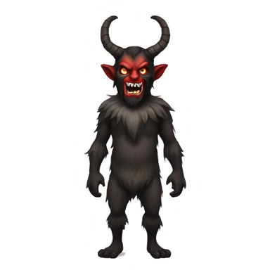Full body Krampus sticker
