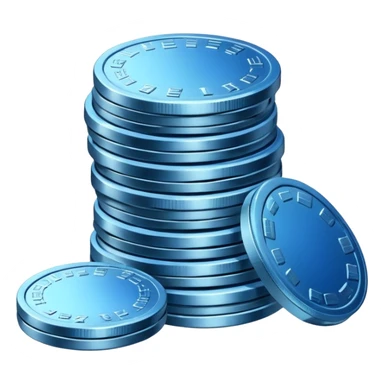 blue coins credit pack sticker
