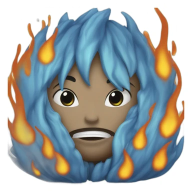 flame bleue sticker