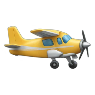 Piloting airplane sticker