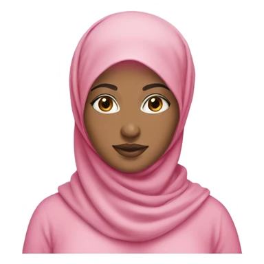 Beautiful Hijabi with white skin and pink outfit sticker