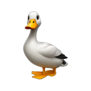 Un caneton sur une canard sticker