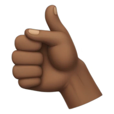 black guy ok hand muscle sticker