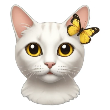 cat-with-butterfly-head sticker