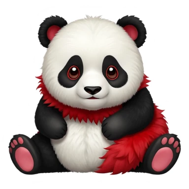 panda red sticker