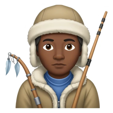 Inuit fisherman sticker