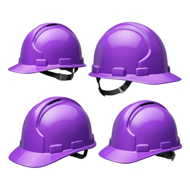 Purple Safety Helmets sticker