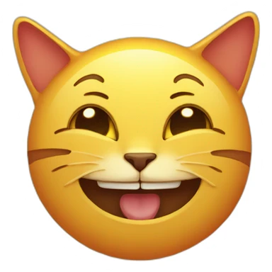 Sun smiling to the cat sticker