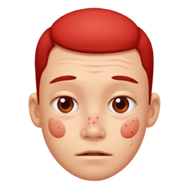 Ugly fat pimples sticker