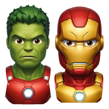 hulk e iron man sticker