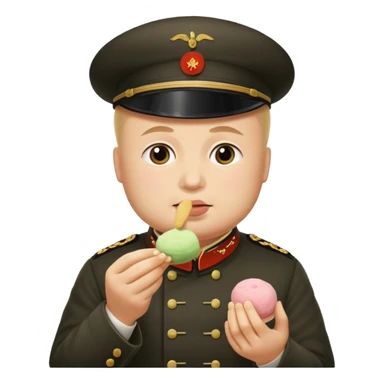 Mussolini ăn mochi sticker
