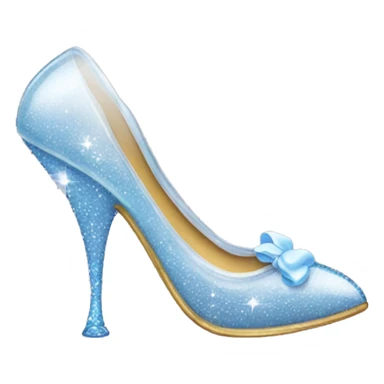 Glass slipper Cinderella sticker
