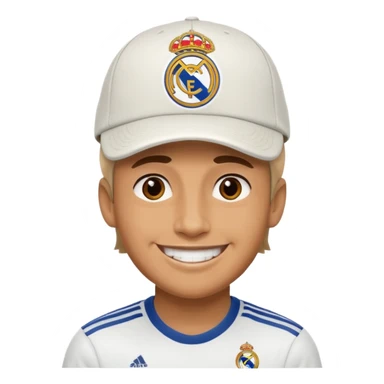 Real Madrid fun with a cap sticker