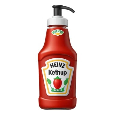 Heinz ketchup Squeeze bottle sticker