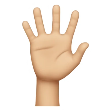 Emoji with hand extended sticker