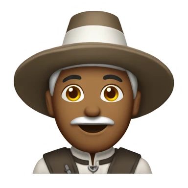 Thanksgiving white pilgrim sticker