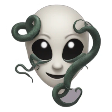 A SINISTER HEART wITH BLACK SERPENTS sticker