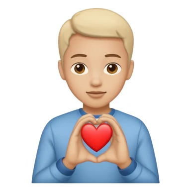 Giving heart on hand sticker