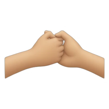 Two hand holding each others hand sticker