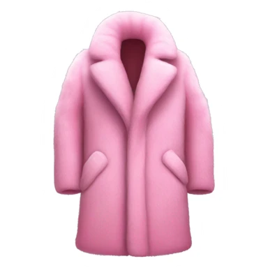Luxurious Pink fur coat sticker