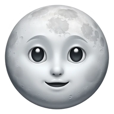 moon without face, clean sticker