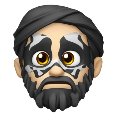 Caveira em chamas fazendo sinal de amém sticker