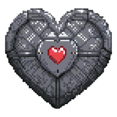 pixel heart sticker