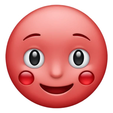 Blushing emoji with no mouth  sticker