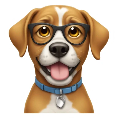 Dog with acting cool sticker