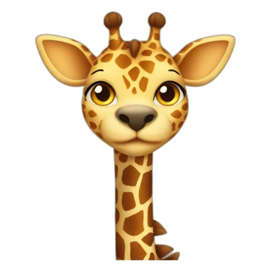 cat giraffe sticker