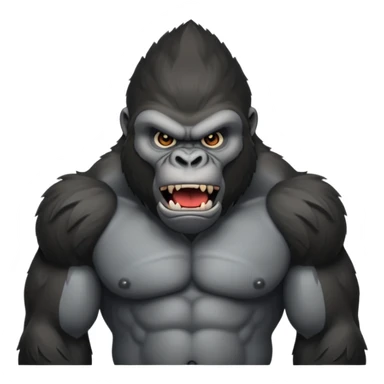 angry gorilla sticker