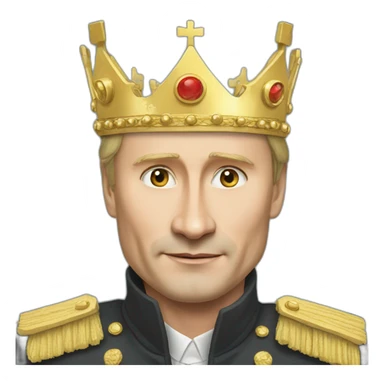 Putin king of the world sticker