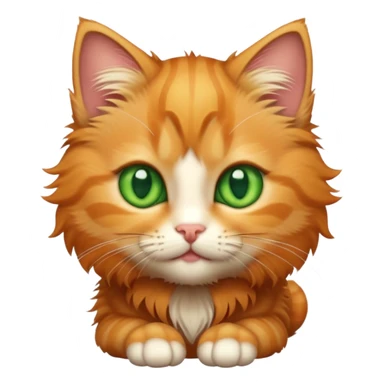 Ginger tabby kitten sticker