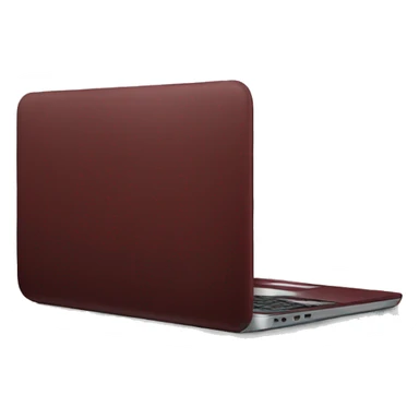 Dark red laptop sticker