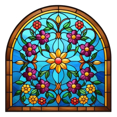 Stained glass window sticker