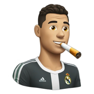 Ronaldo who smokes sticker