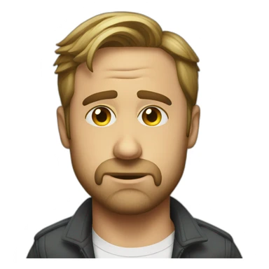 Depressed Ryan gosling  sticker