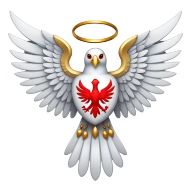 six wing seraphim red emblem sticker