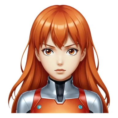 asuka Langley style hajime sorayama sticker