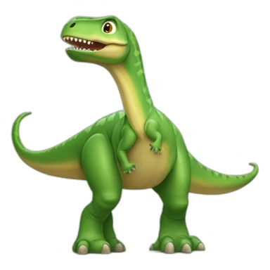 Un dinosaures qui riz sticker