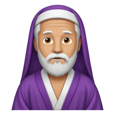 a wise man without face sticker