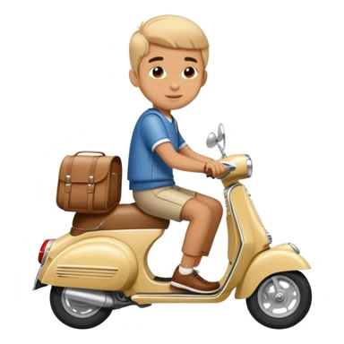 Mod Vespa boy sticker