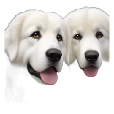 Two Great Pyrenees brothers sticker