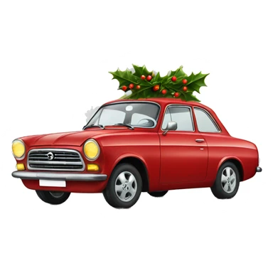 Opel christmas decorated sticker