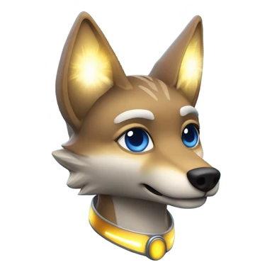 A space coyote sticker