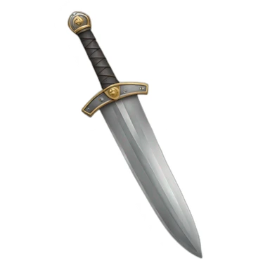 Scottish knight long sword sticker