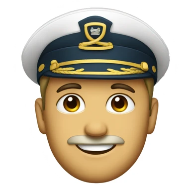 Ship Captain Hat sticker