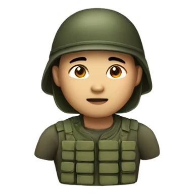Chinese soldier sticker